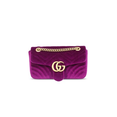 GUCCI GG MARMONT VELVET SMALL SHOULDER BAG 443497 (26*15*7cm) GUCCI GG MARMONT VELVET SMALL SHOULDER BAG 443497 (26*15*7cm)